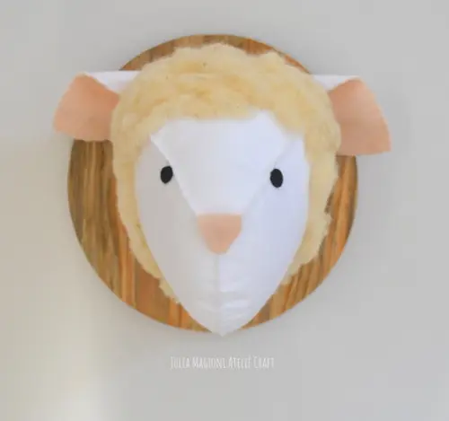 Cabeça de Ovelha Falsa Taxidermia Cabeça animal