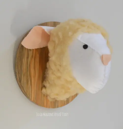 Cabeça de Ovelha Falsa Taxidermia Cabeça animal