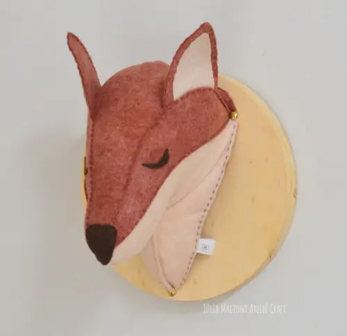 Cabeça de raposa Falsa Taxidermia Cabeça animal