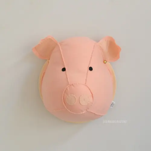 Cabeça de Porco Falsa Taxidermia