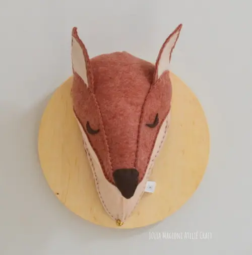 Cabeça de raposa Falsa Taxidermia Cabeça animal