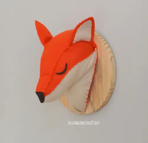 Cabeça de raposa Falsa Taxidermia Cabeça animal