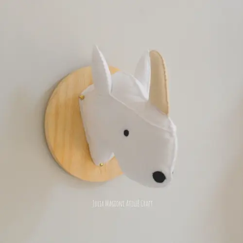 Cabeça de Rinoceronte Branca Falsa Taxidermia Cabeça animal