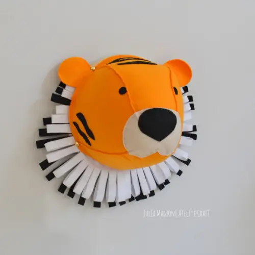 Cabeça de Tigre Falsa Taxidermia Cabeça animal