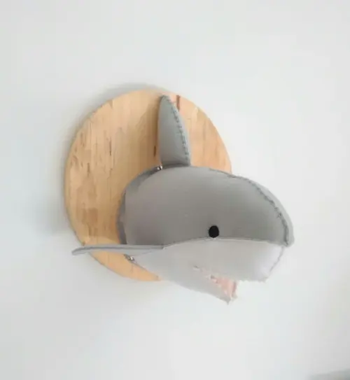 Cabeça de Tubarão Falsa Taxidermia