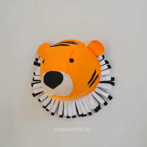 Cabeça de Tigre Falsa Taxidermia Cabeça animal