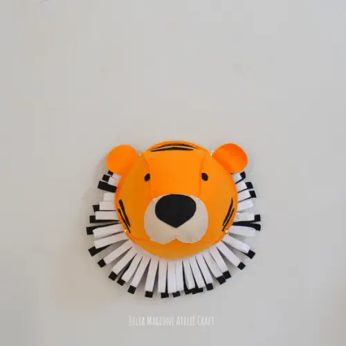 Cabeça de Tigre Falsa Taxidermia Cabeça animal