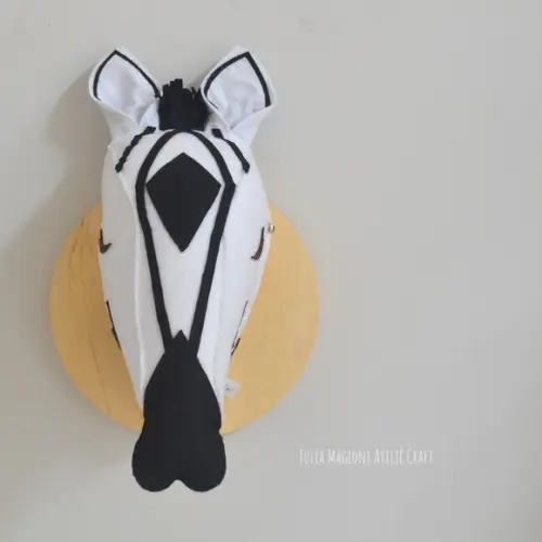 Cabeça de Zebra Falsa Taxidermia Cabeça animal
