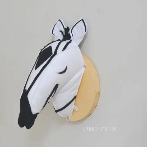 Cabeça de Zebra Falsa Taxidermia Cabeça animal