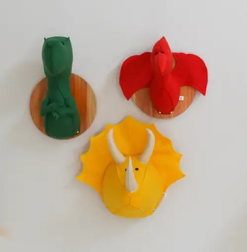 Dinossauro Pterodactilo Falsa Taxidermia Cabeça Animal
