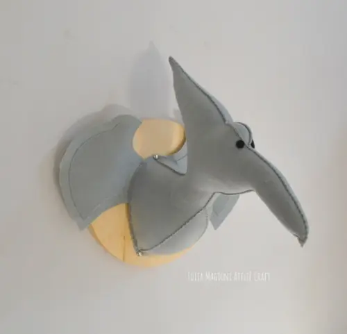 Dinossauro Pterodactilo Falsa Taxidermia Cabeça Animal