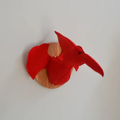 Dinossauro Pterodactilo Falsa Taxidermia Cabeça Animal