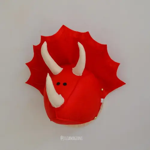 Dinossauro Triceratops Falsa Taxidermia Cabeça animal
