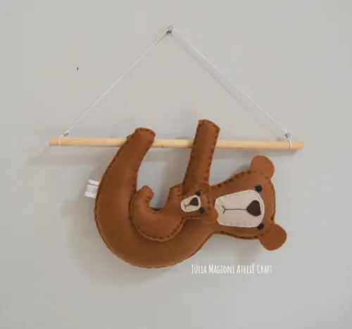 Enfeite Mamãe Ursa e Filhote