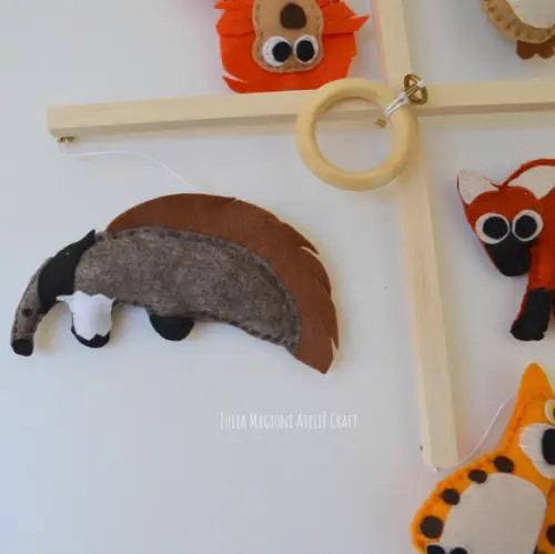 Móbile para berço - Animais da Fauna Brasileira