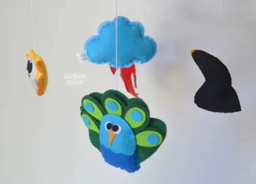 Móbile para berço Aves