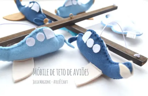 Móbile para berço Aviões