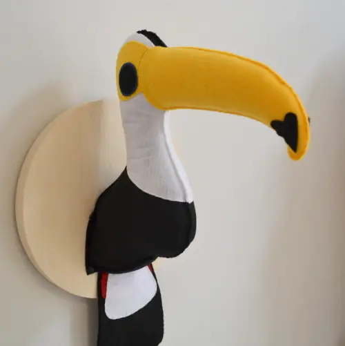 Tucano Falsa Taxidermia Cabeça animal