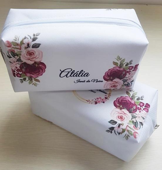 Bolsinha Marsala Floral Box