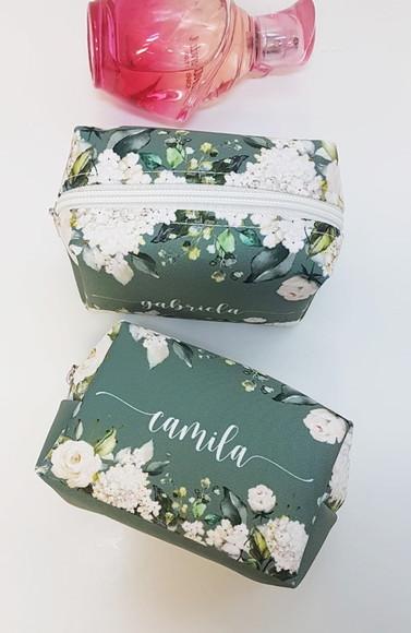 Bolsinha Madrinha Personalizada Box P Cor de Fundo Escura