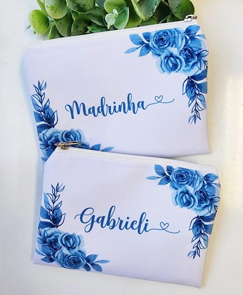 Bolsinha para Madrinha de Casamento Azul Serenity