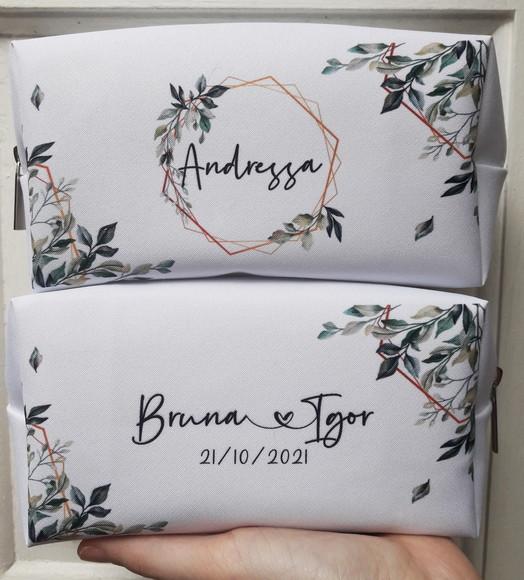 Casamento Necessaire Box Folhagem