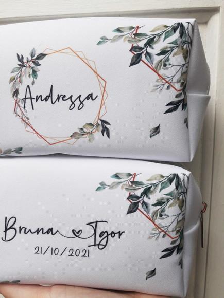 Casamento Necessaire Box Folhagem
