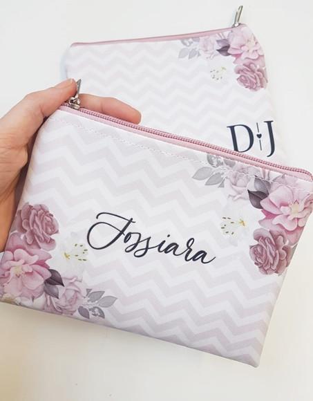 Kit 20 Necessaire Floral Casamento (slim)