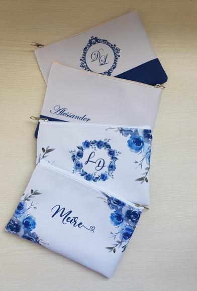 Kit 20 Necessaire Floral Casamento (slim)