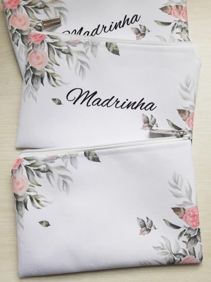 Kit 20 Necessaire Floral Casamento (slim)