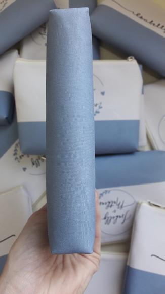 Kit Necessaire Casamento Azul Serenity com Monograma