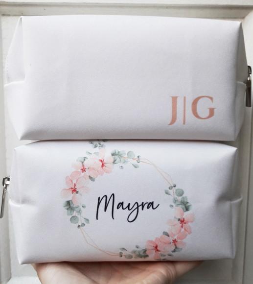 Kit Necessaire Madrinha Box Floral Rosa