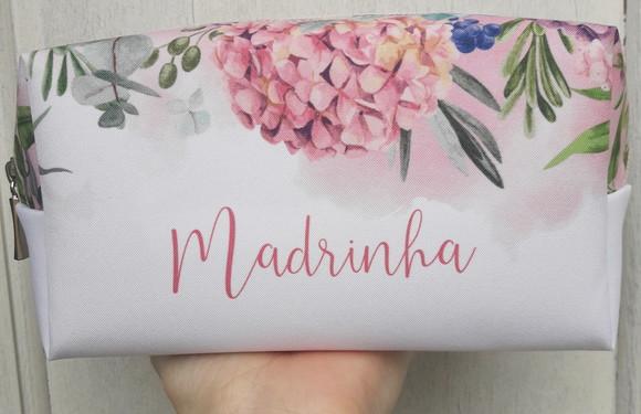 Kit Necessaire Madrinha Box Floral Rosa