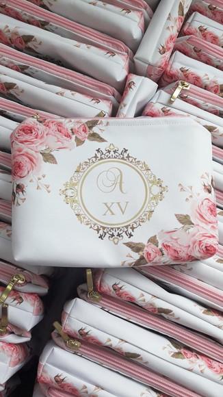 Necessaire Aniversário de Debutante 15 anos com forro