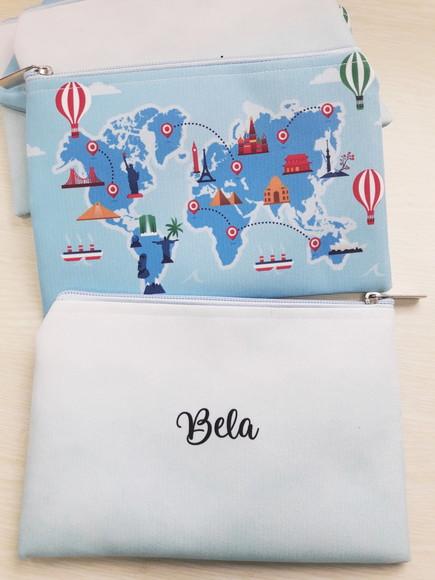 Necessaire Aniversário Slim Estampa Viagem