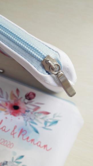 Necessaire Casamento Floral Azul Marinho