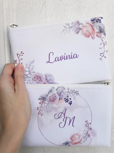 Necessaire Casamento Madrinha Lilás