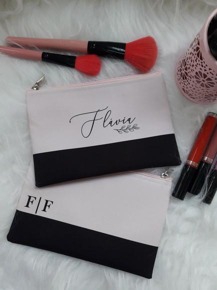 Necessaire Casamento Rosa com preto