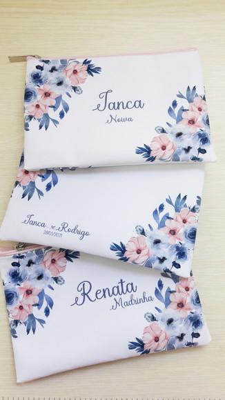 Necessaire Casamento Rose com Azul (slim)