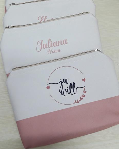 Necessaire Casamento Rosê Kit com 10