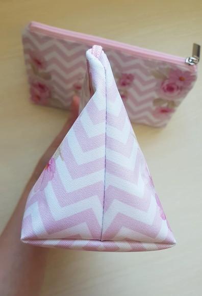 Necessaire Casamento Trapézio Rosa