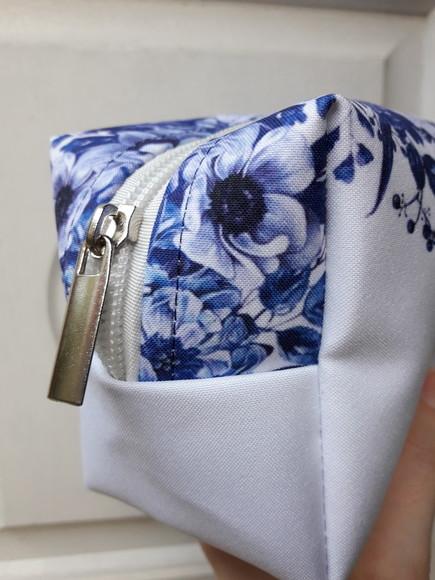 Necessaire Madrinha Box Floral Azul
