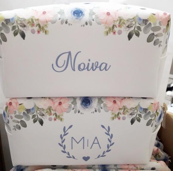 Necessaire Madrinha Box Floral Rosa