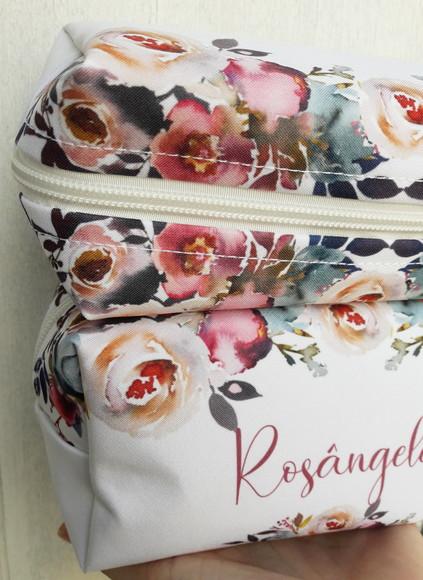 Necessaire Madrinha Box Floral Rosa