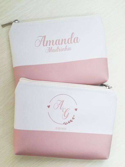 Necessaire Madrinha de Casamento Rosa