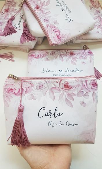 Necessaire Madrinha Rose com Pingente