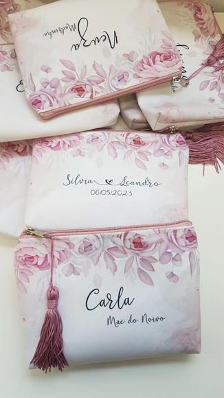 Necessaire Madrinha Rose com Pingente