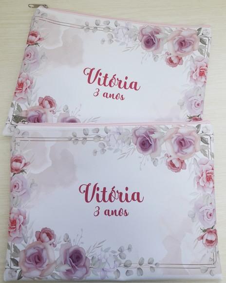 Necessaire Madrinha Slim G Rosa
