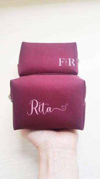 Necessaire Marsala para Madrinha de Casamento
