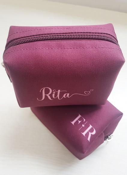 Necessaire Marsala para Madrinha de Casamento